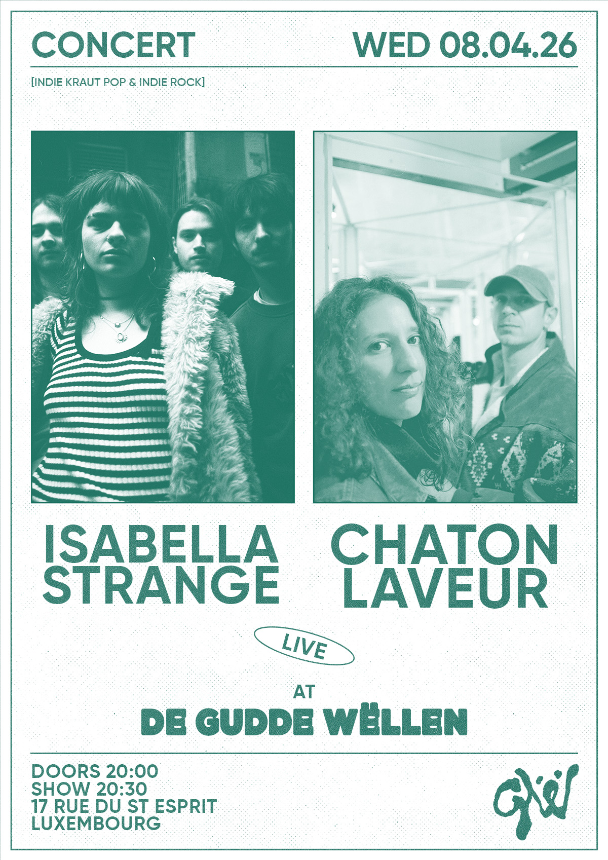 Veranstaltungsbild für ISABELLA STRANGE + CHATON LAVEUR 